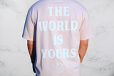 Tee-shirt Oversize "The World Is Yours" Rose Paradis.